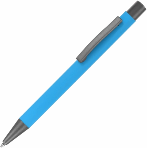 Ручка металлическая шариковая Vivapens MAX SOFT, голубая фото 1