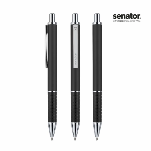 Шариковая ручка Senator Softstar Alu, чёрная фото 2