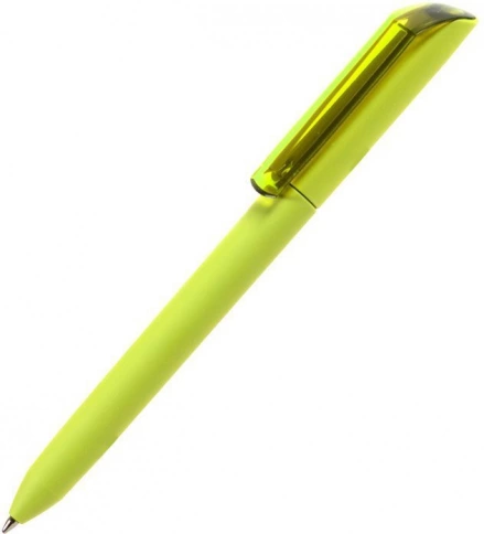 Шариковая ручка MAXEMA FLOW PURE, зеленое яблоко с прозрачным фото 1