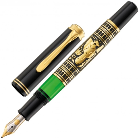 Ручка перьевая Pelikan Toledo M 700 (PL927822) черный серебро 925 пробы 11.68г M перо золото 18K с родиевым покрытием подар.кор. фото 2