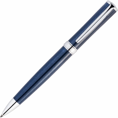 Ручка металлическая шариковая Vivapens Cosmo, синяя с серебристым фото 2