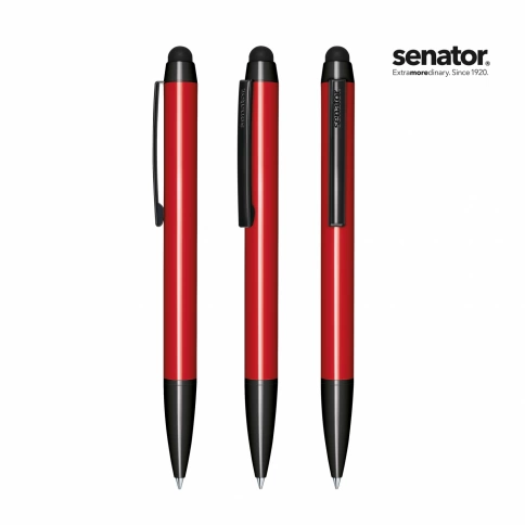 Шариковая ручка Senator Attract Stylus, красная с чёрным фото 2
