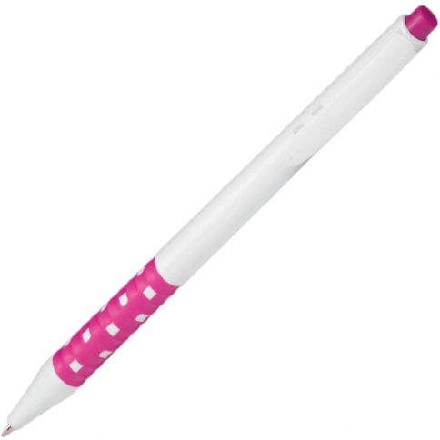 Ручка пластиковая шариковая Z-PEN, Lubimbi, белая с розовым фото 2