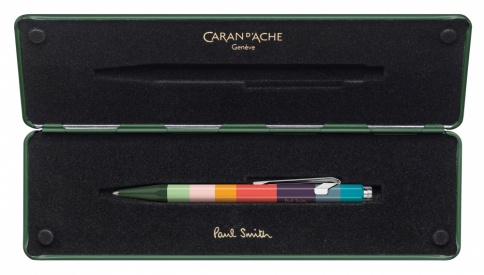 Ручка шариковая Carandache Office 849 Paul Smith Edition 3 (849.729) Racing Green M синие чернила подар.кор. фото 4