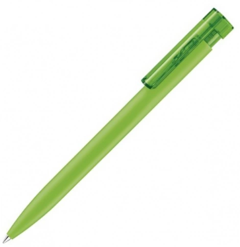 Шариковая ручка Senator Liberty Polished Soft Touch Clip Clear, салатовая фото 1