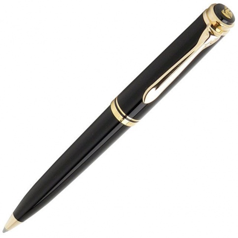 Ручка шариковая Pelikan Souveraen K 800 (PL996983) Black GT M черные чернила подар.кор. фото 2