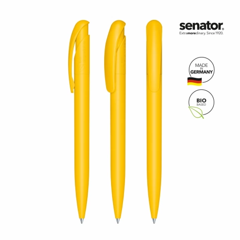 Шариковая ручка Senator Nature Plus Color, жёлтая фото 2
