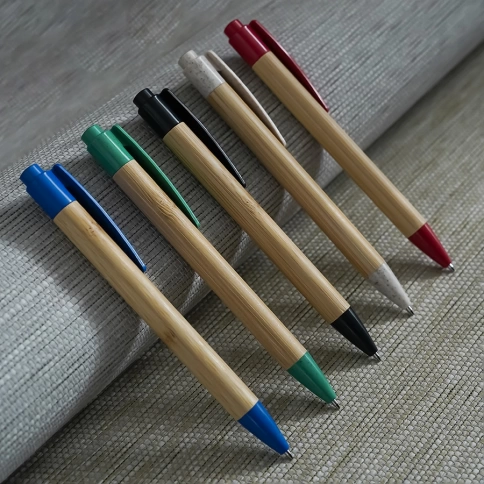 Ручка бамбуковая шариковая Neopen N17, бежевая фото 3