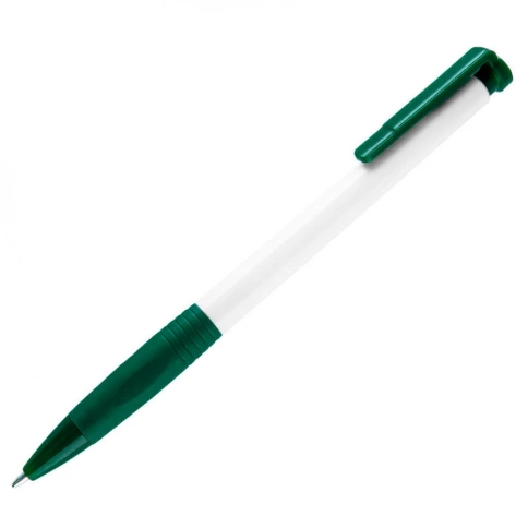 Шариковая ручка Neopen N13, белая с тёмно-зелёным фото 1