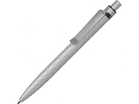 Ручка пластиковая с минералами шариковая Prodir QS01 PQSS Stone, серебристая фото 1