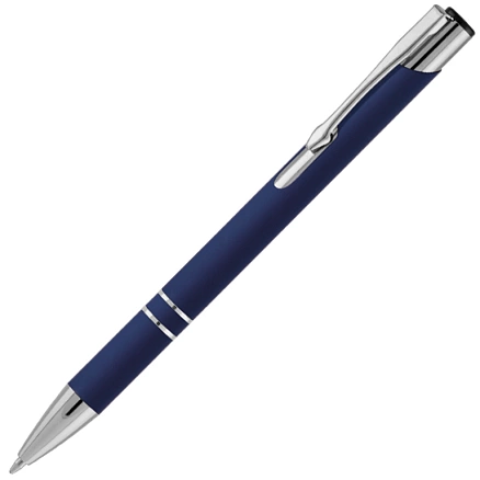 Ручка металлическая шариковая Z-PEN, COSMO Soft Touch, тёмно-синяя фото 1