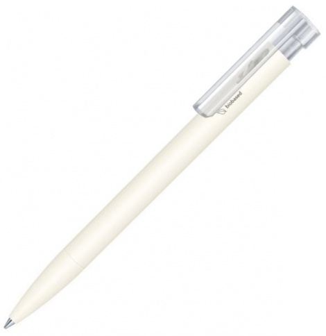 Шариковая ручка Senator Liberty Polished Bio Matt Clip Clear, белая фото 1