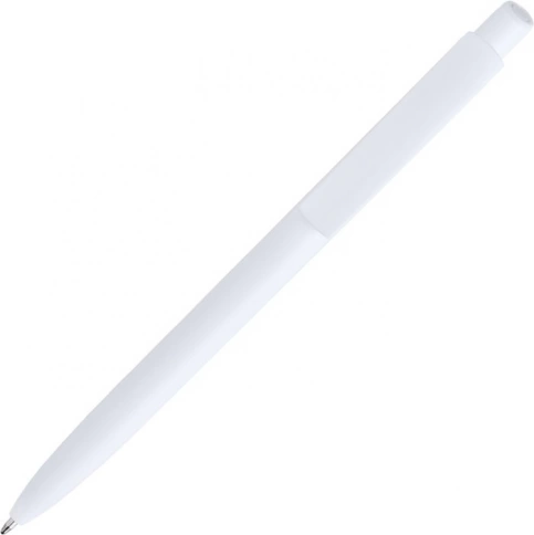 Ручка пластиковая шариковая Vivapens POLO, белая фото 3
