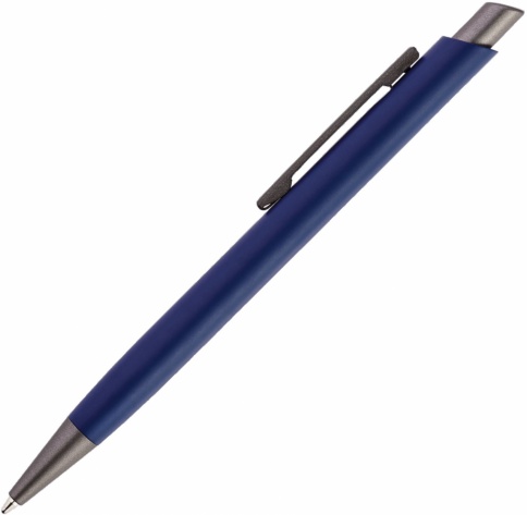 Ручка металлическая шариковая Vivapens Elfaro Titan, тёмно-синяя фото 2