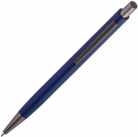 Ручка металлическая шариковая Vivapens Elfaro Titan, тёмно-синяя фото 3