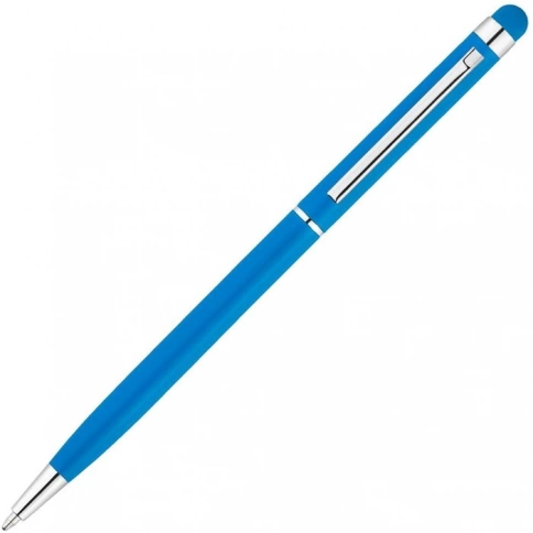 Ручка металлическая шариковая Vivapens KENO METALLIC, голубая фото 3