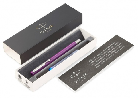Ручка перьевая Parker Vector Standard F01 (2025593) фиолетовый F подар.кор. фото 3