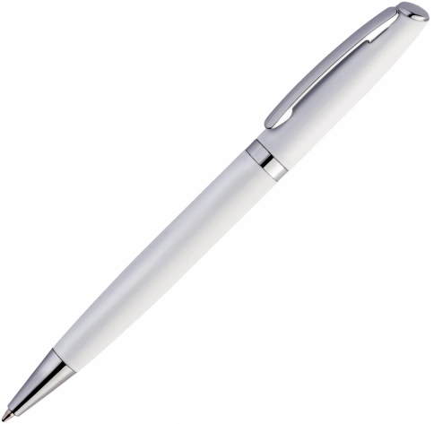 Ручка металлическая шариковая Vivapens VESTA SOFT, белая фото 1