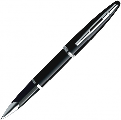 Ручка роллер Waterman Carene (S0293940) Black ST F черные чернила подар.кор. фото 1