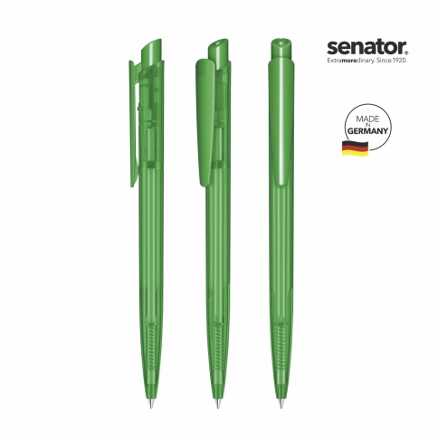 Шариковая ручка Senator Dart Clear, зелёная фото 2