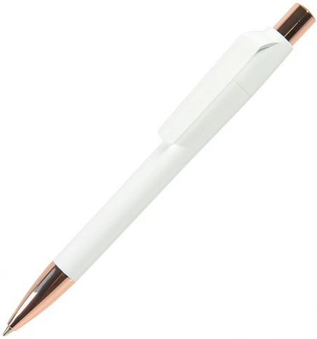 Шариковая ручка MAXEMA MOOD ROSE, белая с золотистым фото 1