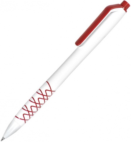Шариковая ручка Neopen N11, белая с красным фото 1