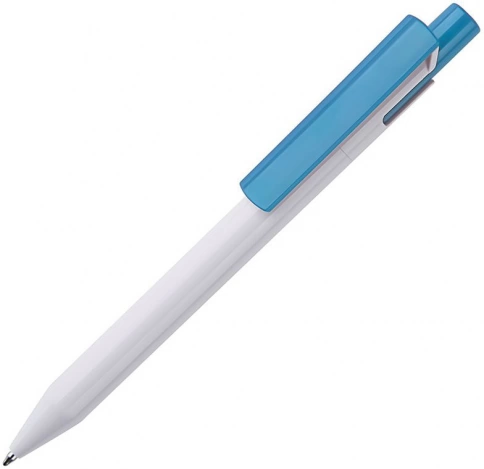 Шариковая ручка Lecce Pen ZEN, белая с голубым фото 1