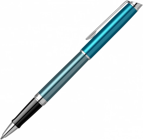 Ручка роллер Waterman Hemisphere (2118239) Sea Blue F черные чернила подар.кор. фото 2