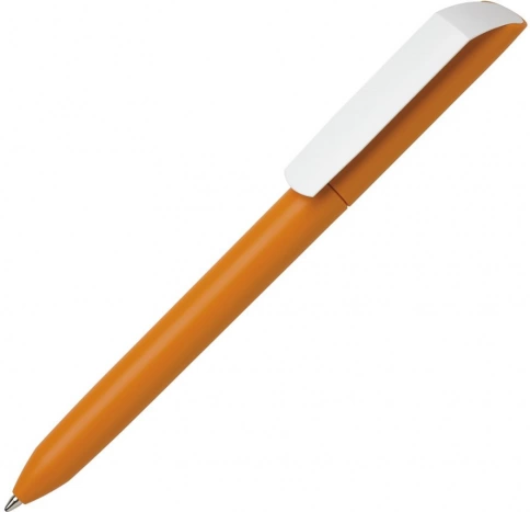Шариковая ручка MAXEMA FLOW PURE, оранжевая с белым фото 1