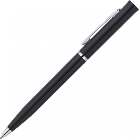 Ручка пластиковая шариковая Vivapens EUROPA, чёрная фото 2