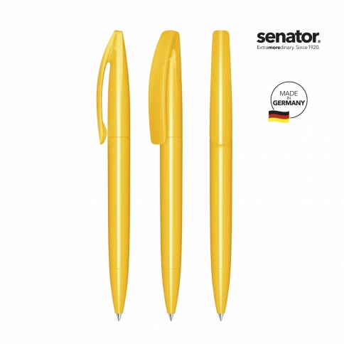 Шариковая ручка Senator Bridge Polished, жёлтая фото 2