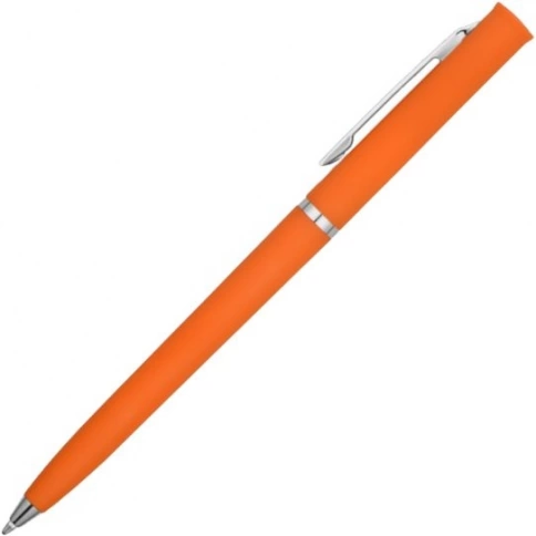 Ручка пластиковая шариковая Vivapens EUROPA SOFT, оранжевая фото 2