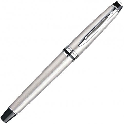 Ручка роллер Waterman Expert 3 (S0952080) Stainless Steel CT F черные чернила подар.кор. фото 2