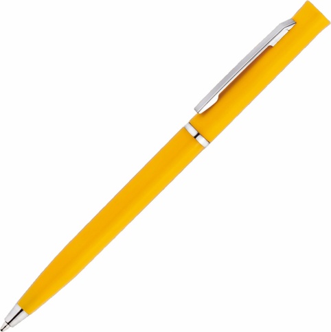 Ручка пластиковая шариковая Vivapens EUROPA, жёлтая фото 1