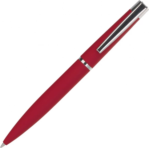 Ручка металлическая шариковая Vivapens GROM SOFT, красная фото 4