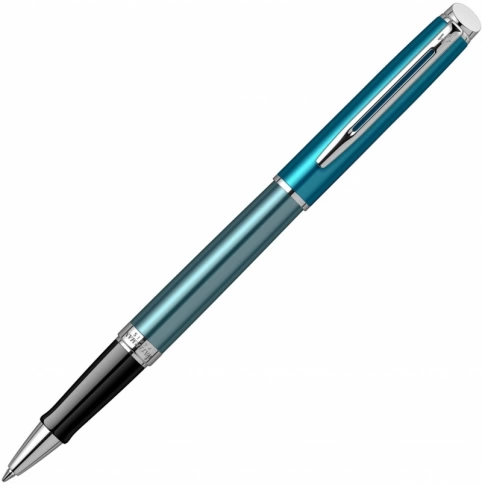 Ручка роллер Waterman Hemisphere (2118239) Sea Blue F черные чернила подар.кор. фото 1