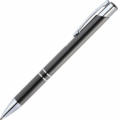 Ручка металлическая шариковая Vivapens KOSKO PREMIUM, чёрная серебристым фото 2