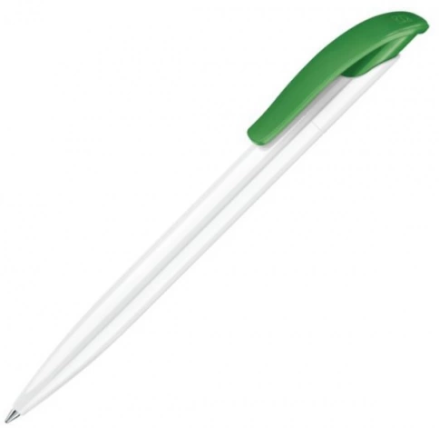 Шариковая ручка Senator Challenger Basic Polished, белая с зелёным фото 1