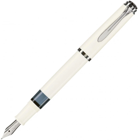 Ручка перьевая Pelikan Elegance Classic M205 (PL972232) White CT F перо сталь нержавеющая подар.кор. фото 1