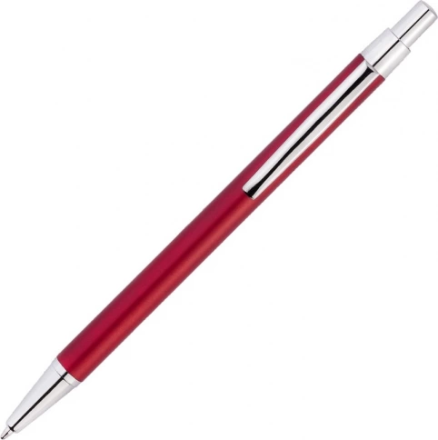 Ручка металлическая шариковая Vivapens MOTIVE, красная с серебристым фото 3