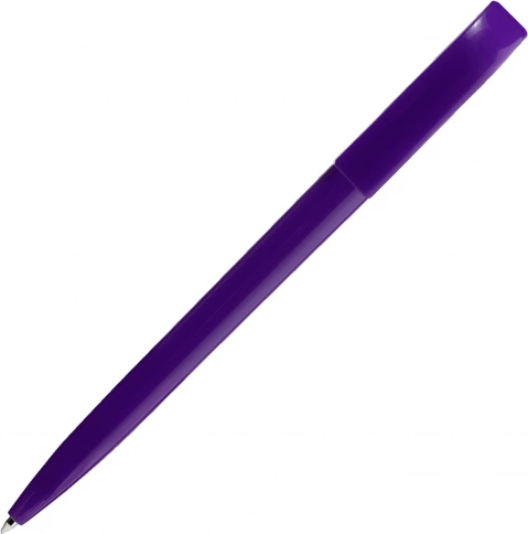 Ручка пластиковая шариковая SOLKE Global, фиолетовая фото 2