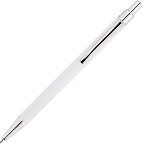 Ручка металлическая шариковая Vivapens MOTIVE, белая с серебристым фото 2