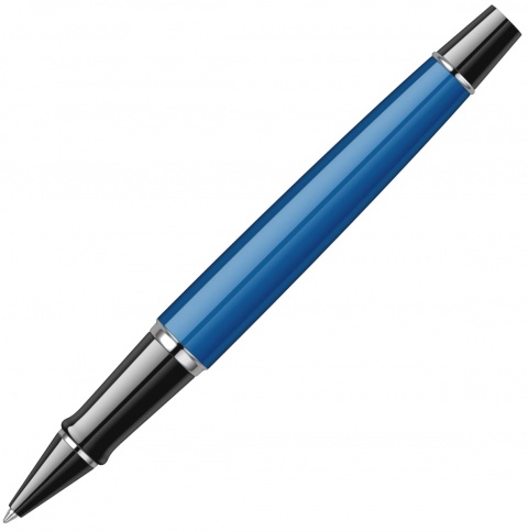 Ручка роллер Waterman Expert 3 DeLuxe (1904592) Obsession Blue CT F черные чернила подар.кор. фото 6