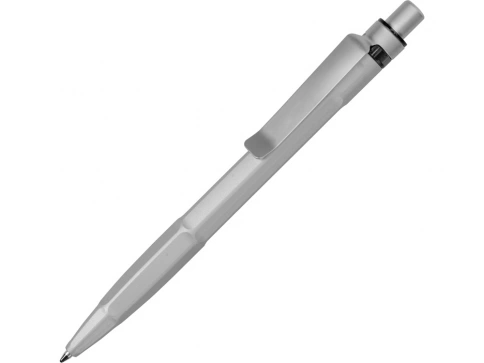 Ручка пластиковая c минералами шариковая Prodir QS30 PQSS Stone, серебристая фото 1