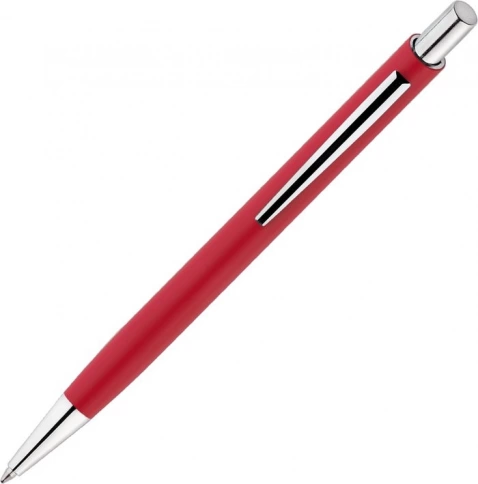 Ручка металлическая шариковая Vivapens ELFARO SOFT, красная с серебристым фото 2